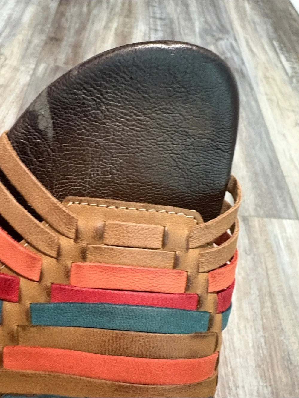 Roan Marilee Sandals by Bed Stu Southwest Leather Slide Huarache 8.5
